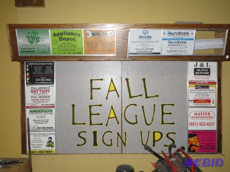 Lighted sign board with ad slots. Buyer respo...