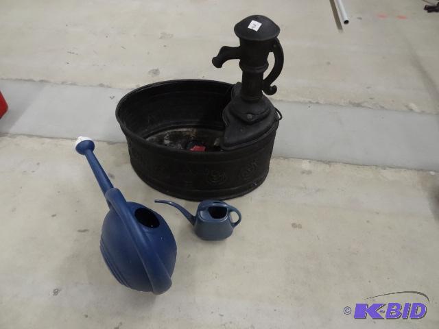 Outdoor Fountain 110 Volt 2 Watering Cans...