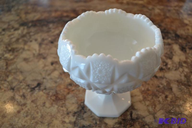 lot 22 image: Milk Glass...