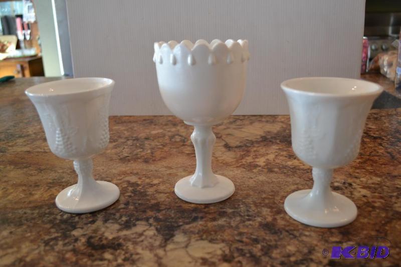 lot 30 image: Milk Glass...