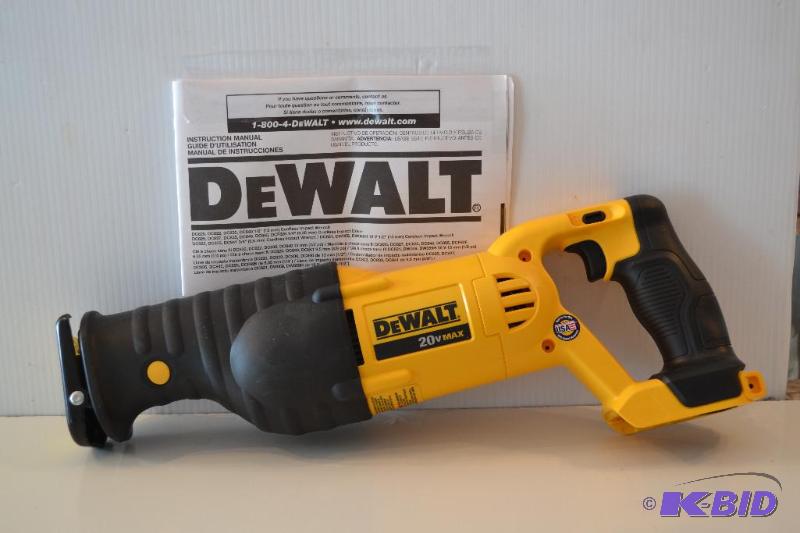 lot 40 image: DeWALT DCS380 Variable Speed Recriprocating saw.