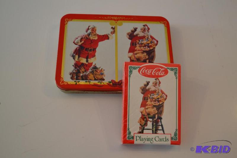 lot 52 image: Coca-Cola commemorative playing cards,brand n...