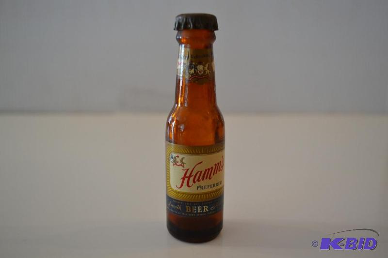 lot 76 image: Hamms,&nbspminiature collectable bottle....