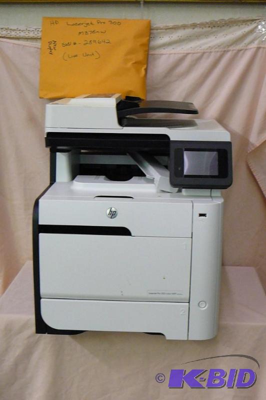 lot 100 image: Hp laser jet Pro 300 M375NW&nbspwith manual ...