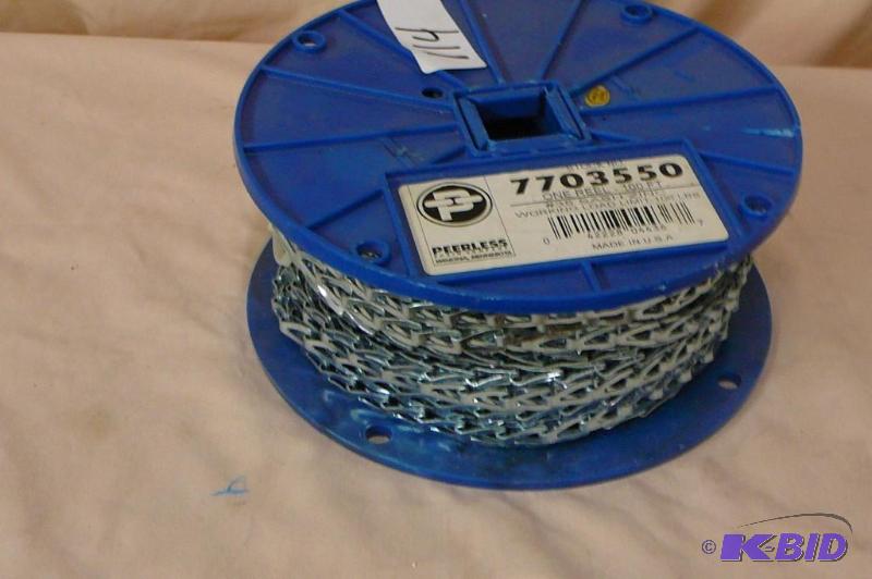lot 114 image: Peerless # 35 Sash chain zinc working load li...