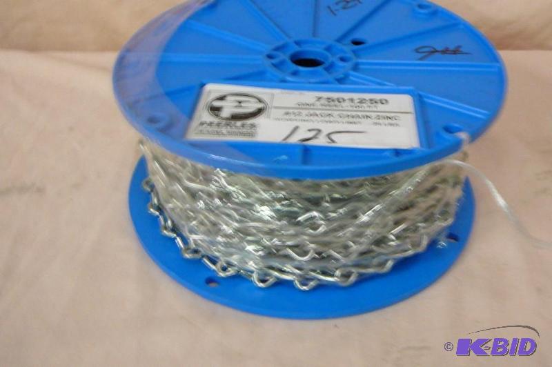 lot 125 image: Peerless #12 Jack chain zinc working load lim...