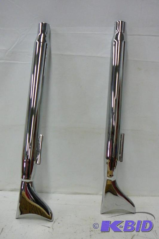 lot 13 image: Samson chrome exhaust motorcycle pipes made i...