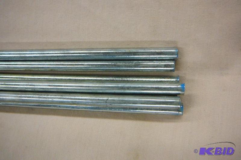 lot 150 image: 14" x 36" smooth rods zinc plated&...