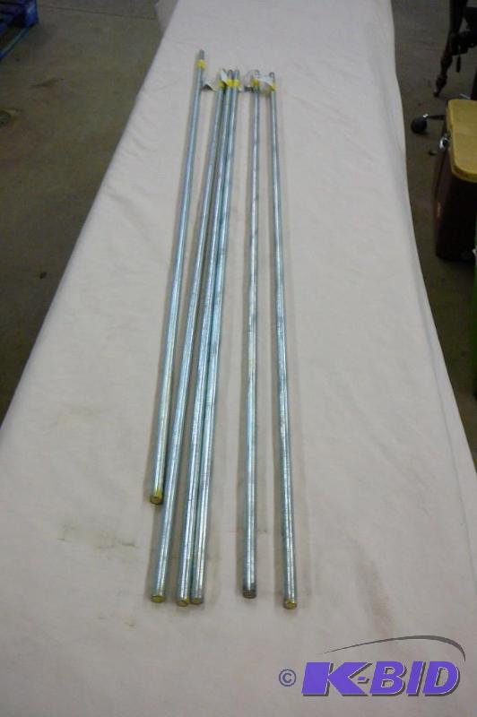 lot 152 image: 38" x 36 smooth rods zinc plated  ...