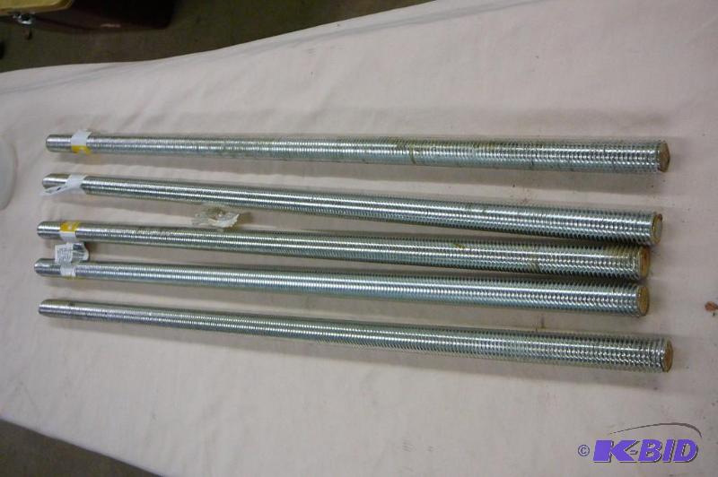 lot 160 image: 34"-10 x24" threaded rods coarse t...