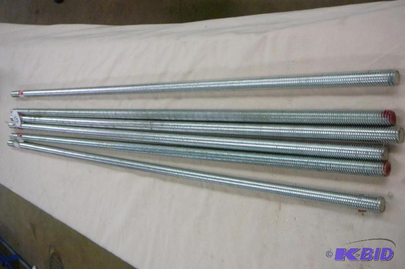 lot 162 image: 58"-11 x36"&nbspthreaded rods coa...