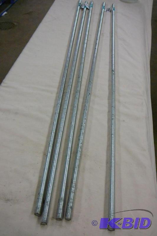 lot 164 image: 7-16" -14 x 36" threaded rods coars...