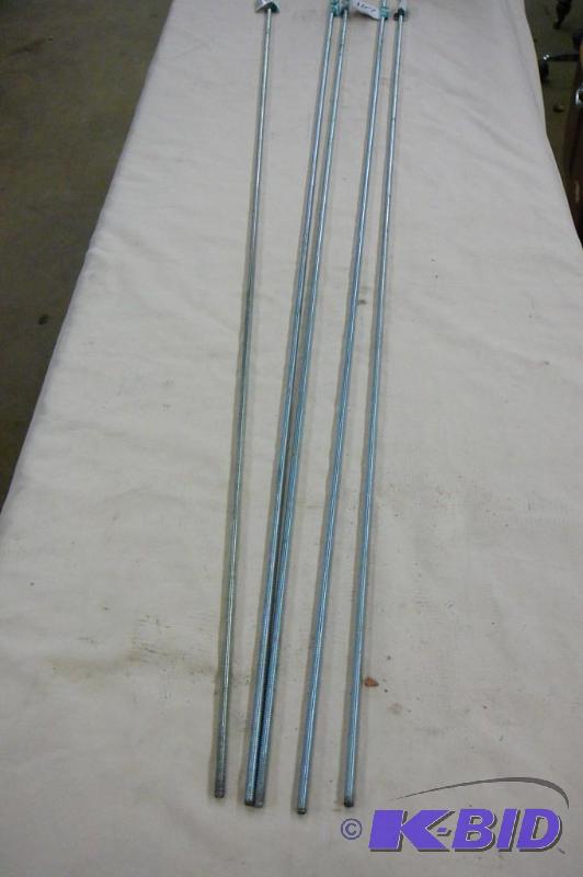 lot 167 image: 10-24 x36" threaded rods coarse threads ...
