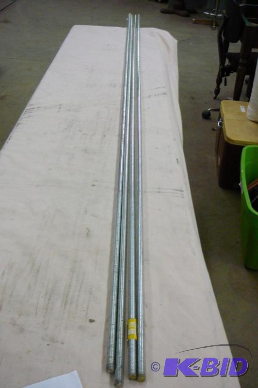 lot 182 image: 38" - 16x 72" threaded rods coarse...
