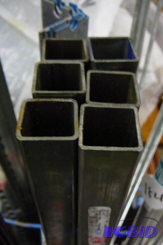 lot 185 image: 1" x 48" square&nbsptub 16 gauge s...