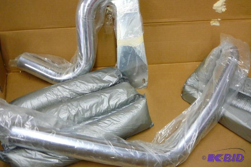 lot 3 image: Samson chrome exhaust motorcycle pipes made i...