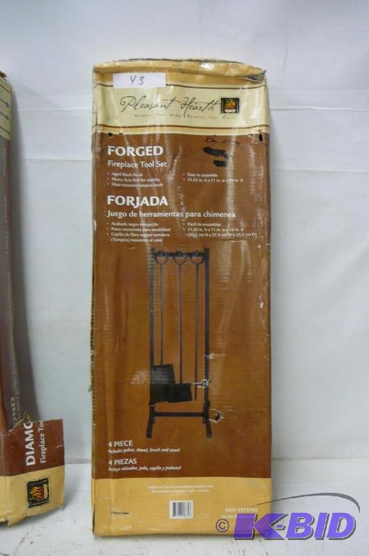 lot 43 image: Pleasant Hearth fire place&nbsptool set ...
