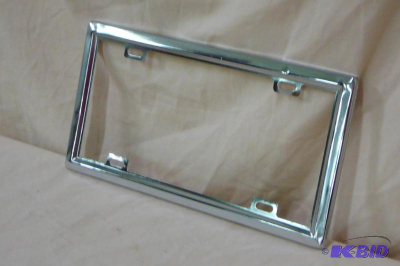lot 87 image: 50 Chrome license plate holders ...