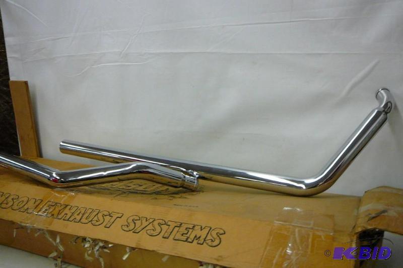 lot 9 image: Samson chrome exhaust motorcycle pipes made i...