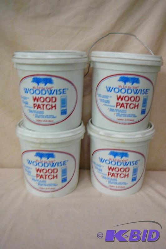 lot 92 image: Woodwise wood patch 4-1 gallon containers of ...