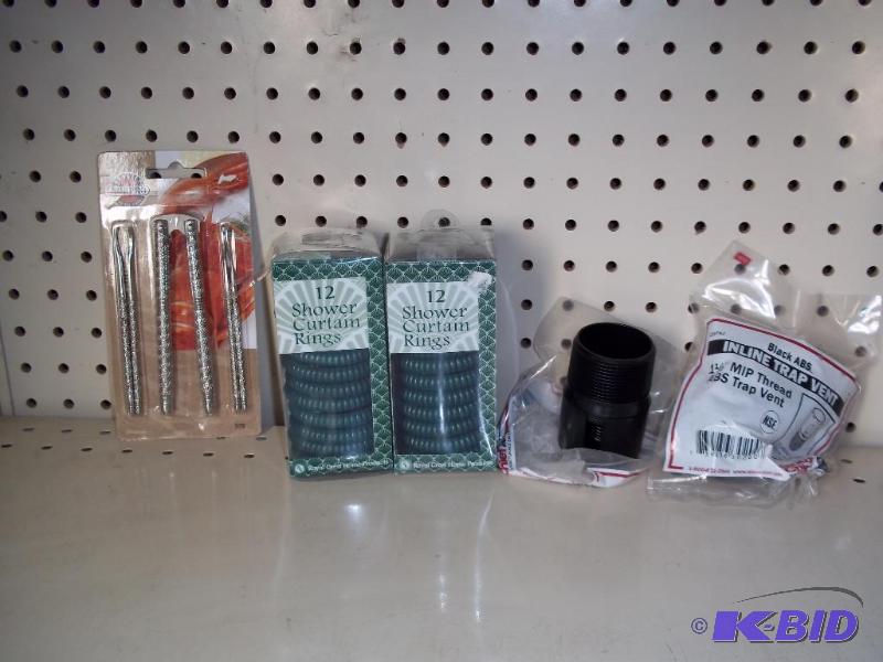 New Shower curtain rings and nut cracker....