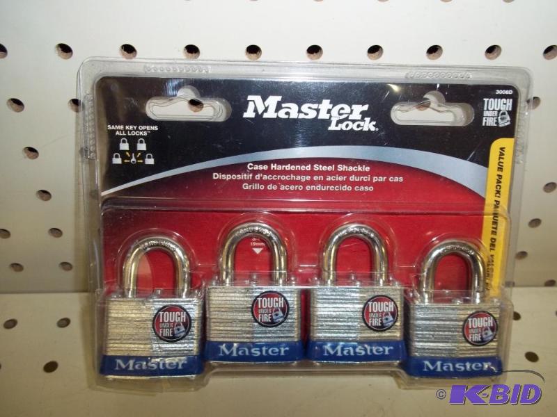 New in Package Master Lock Set of 4 locks...