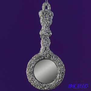 Silver Hand Mirror Ornament