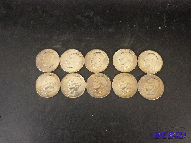1971 Eisenhower Silver Dollars   Set of 10  D...