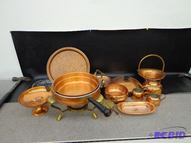 Copper Cookware   9&quot Pan and Double Hand...