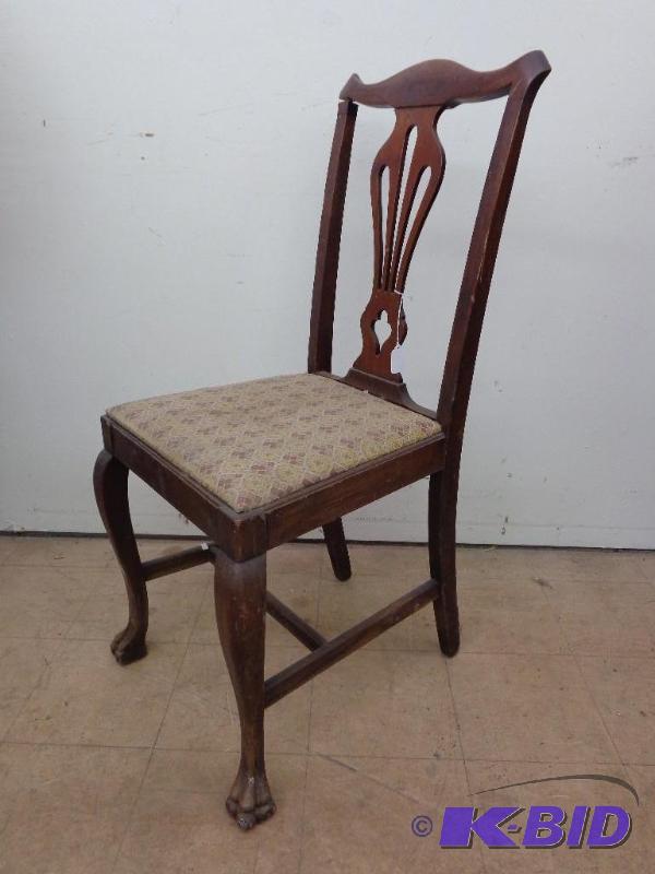 Claw Foot&nbspWooden Chair   Seat - 15&quot...