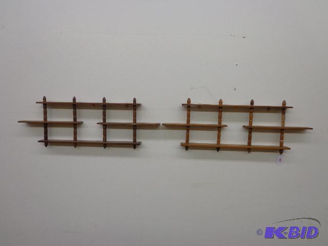 2 Knick-Knack Shelves   24 18&quot W x 6 7...