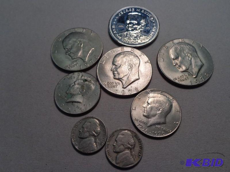 Variety of Coins   1991 George Bush Double Ea...