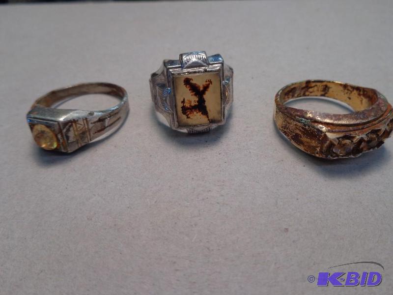 Fine Jewelry   2 Sterling Silver Rings  1 - 1...