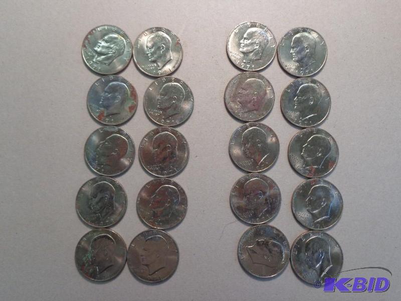 1971 Eisenhower Dollars   Quantity of 20 ...