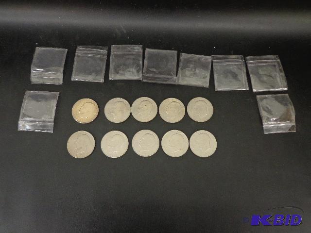 1971 Eisenhower Silver Dollars   Set of 10  D...