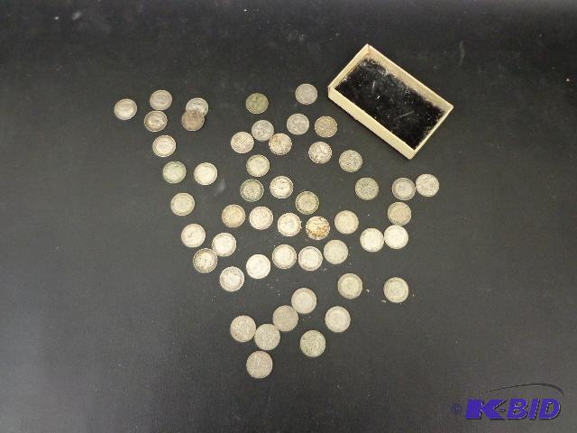 Foreign Coins   34 - 3 Pence Coins - Dated 1...