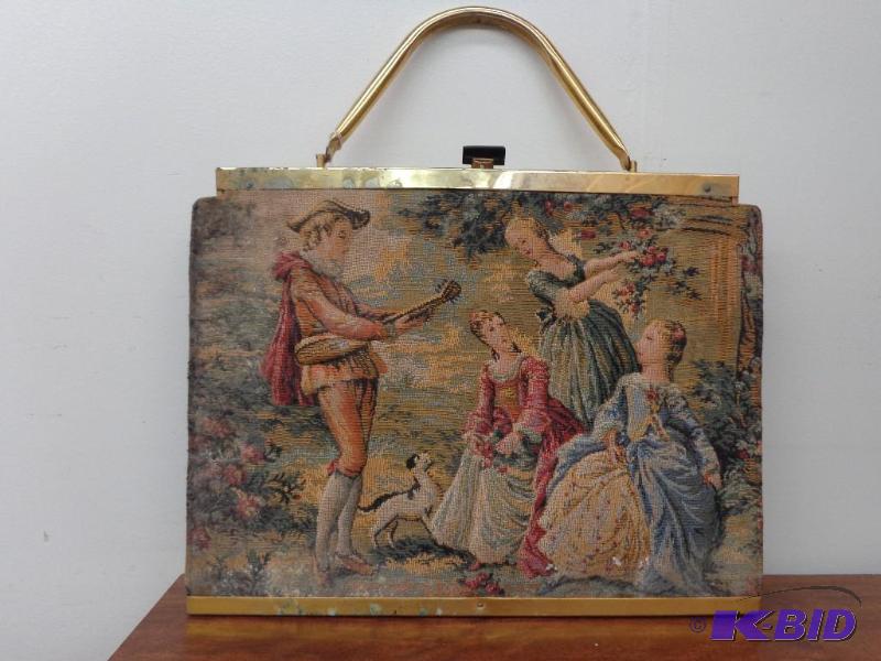 Beautiful Old Time Purse   TapestryCanvas St...