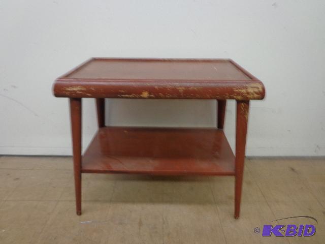 2 Shelf End Table   Small Table  Painted Wood...