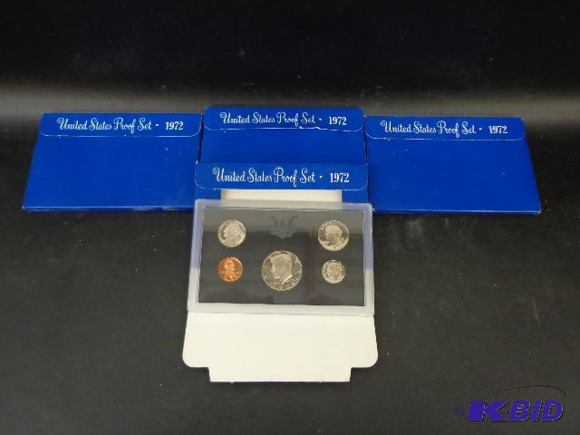 1972 U.S. Proof Set   Quantity of 4  S - Mint...