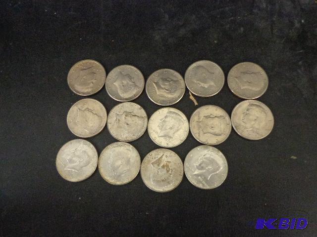 JFK Half Dollars   Quantity of 14  8- 1971 De...