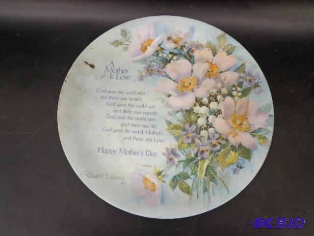 Floral Sentiments Plate   Painted by Robert L...