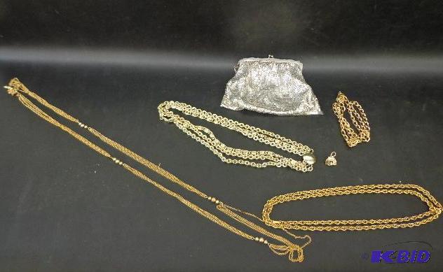 Costume Jewelry   Multiple Gold Necklaces  1 ...