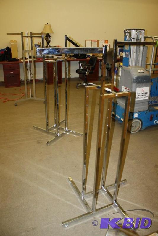 Metal Hanging Display Racks wMetal Arm Display Inserts