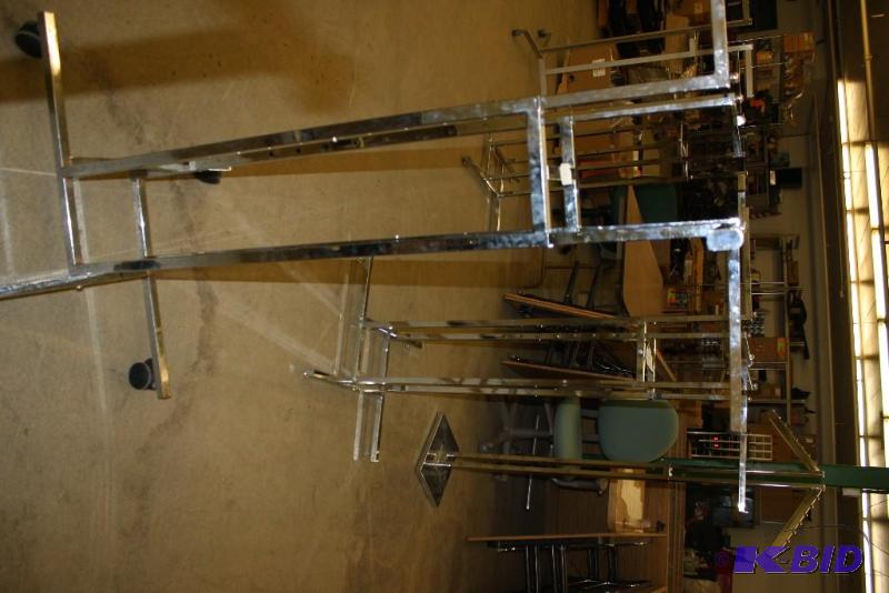 Metal Hanging Display Racks wMetal Arm Display Inserts