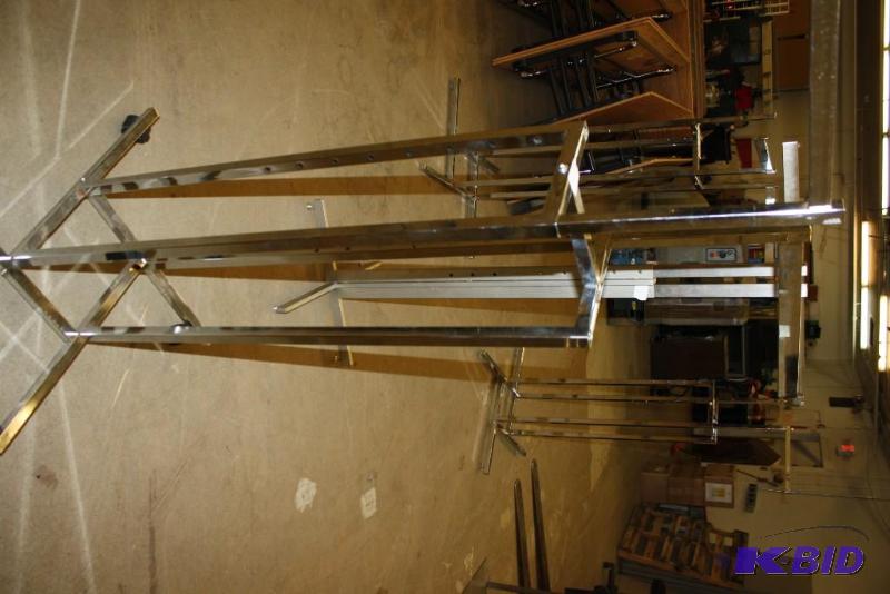 Metal Clothing Hanging Display Racks wMetal Arm Display Inserts