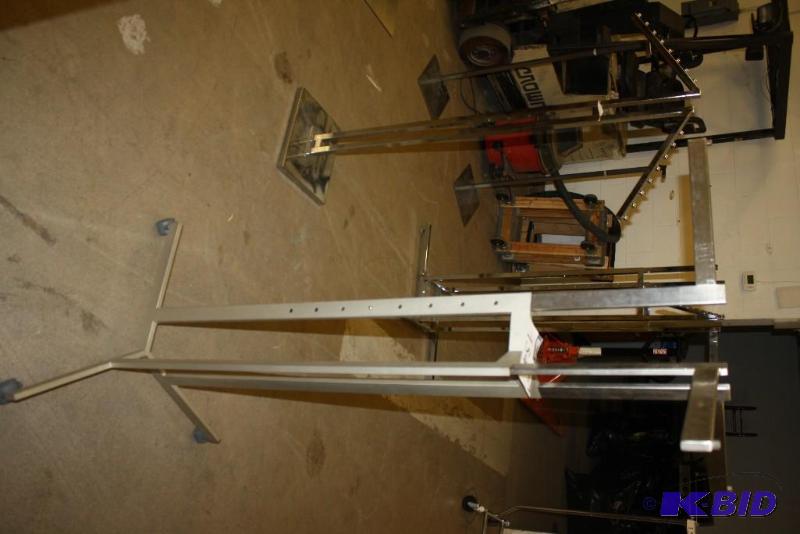 Metal Clothing Hanging Display Racks wMetal Arm Display Inserts
