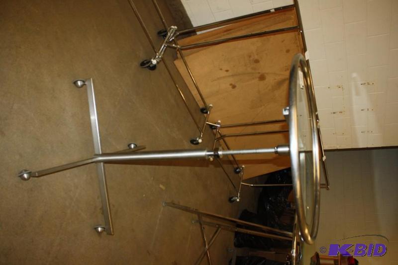 Boutique Raw Steel Round Clothing Rack