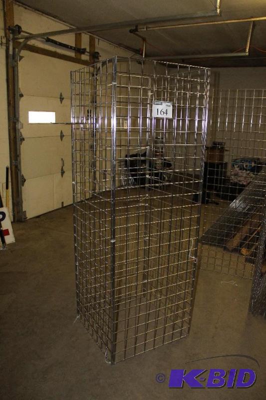 Wire Grid DIsplay Units wPail of Hangers & Hooks