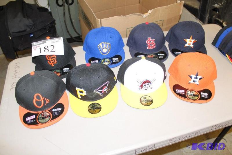 Officially Licensed Fitted Hats wMiscellaneous Sizes & Sports Team Logos