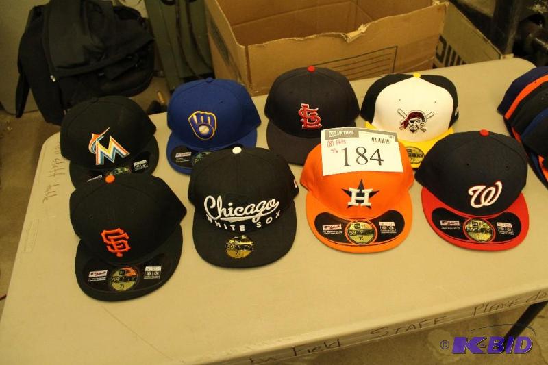 Officially Licensed Fitted Hats wMiscellaneous Sizes & Sports Team Logos